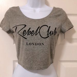 H&M Rebel Club London Cropped Top (EUC)